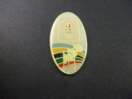 Olympische Spelen Albertville 1992 vlaggen